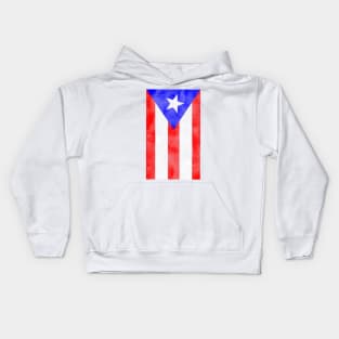 Puerto Rican Flag Distressed T-Shirt Kids Hoodie